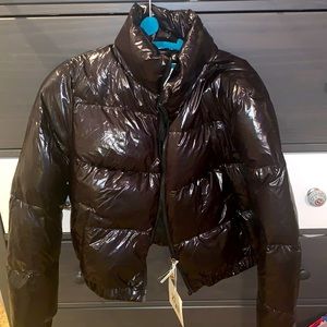 Black puffer jacket